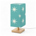 Mid-Century Modern Turquoise Starburst Table Lamp