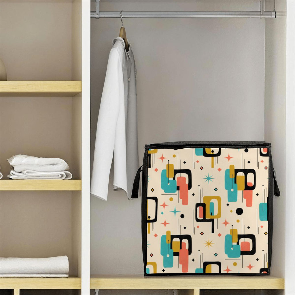 Mid-Century Modern Geometric Comforter Storage Bag