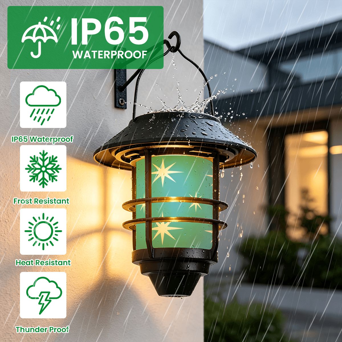 Mid-Century Modern Green Starburst Solar Wall Lights, 2-Piece Set