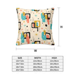 Mid-Century Modern Atomic Grid Pillow Cover Set