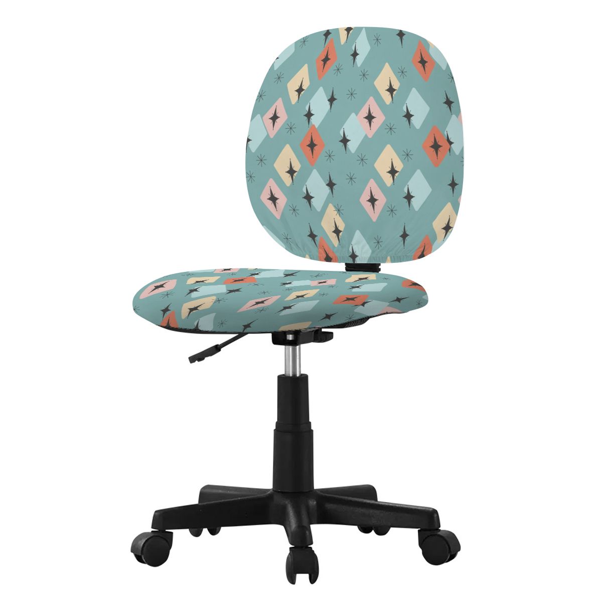 Mid-Century Modern Geometric Office Chair Cover
