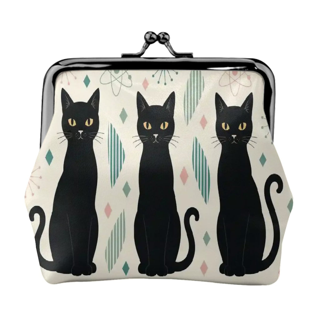 Atomic Cat Trio Kiss-Lock Coin Purse