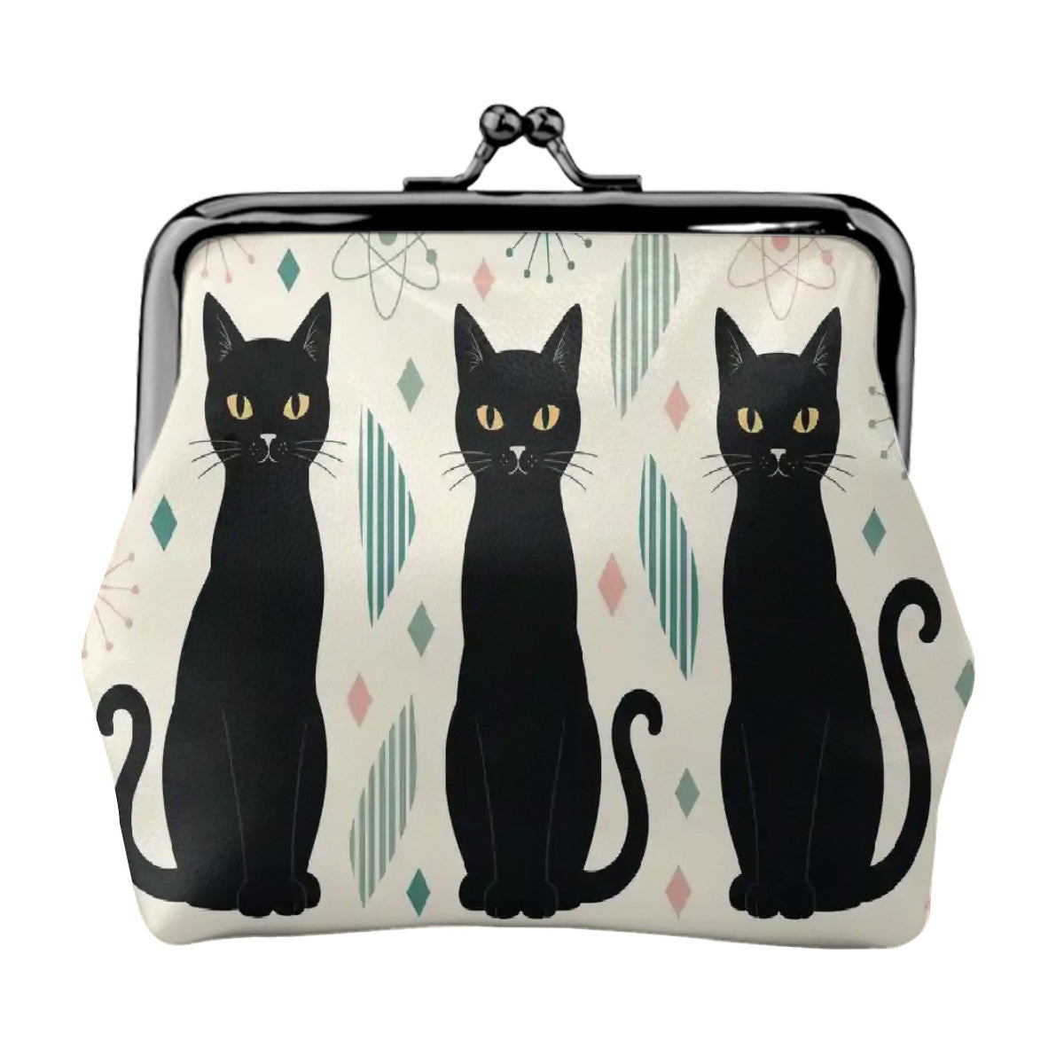 Atomic Cat Trio Kiss-Lock Coin Purse