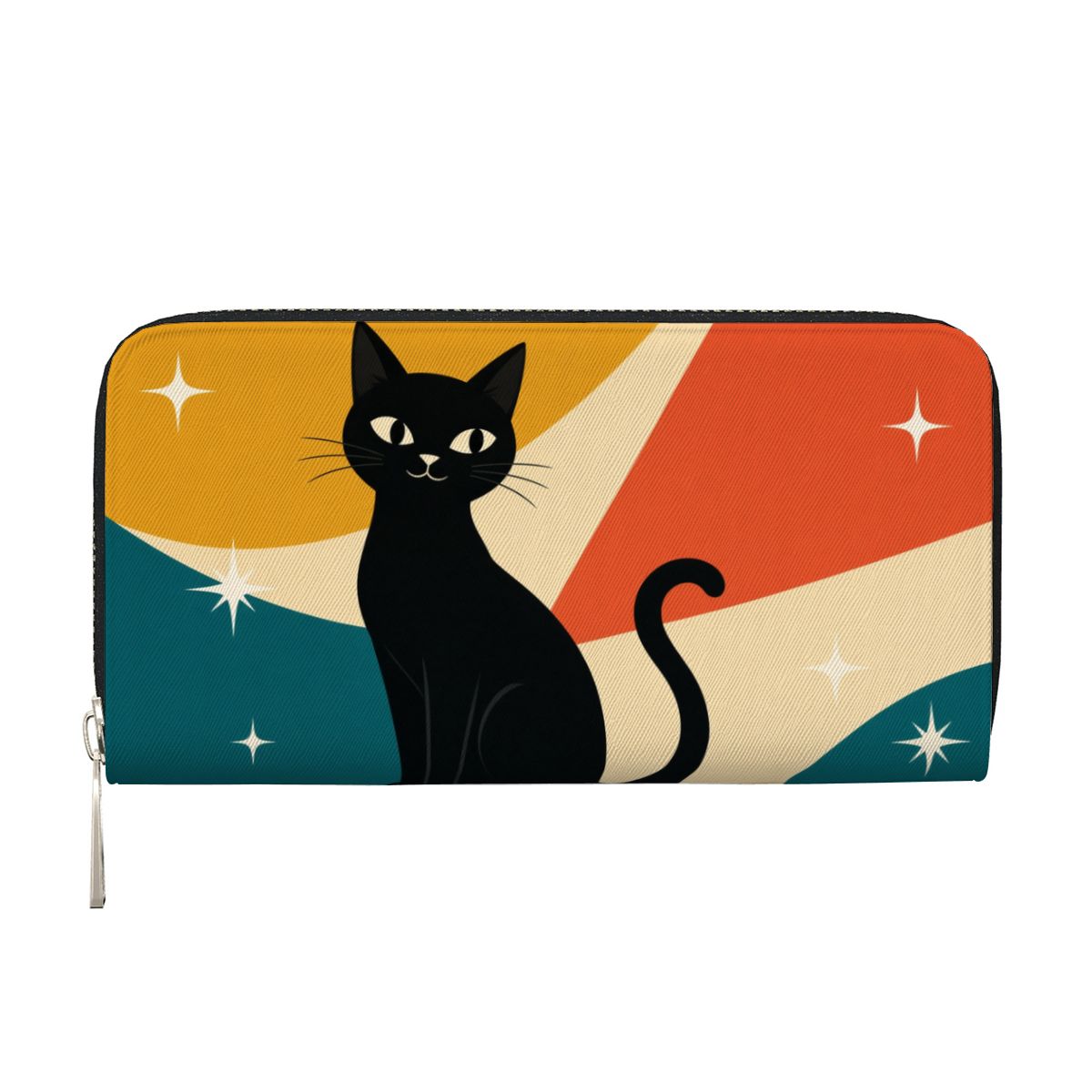 Atomic Cat Colorblock Clutch Wallet
