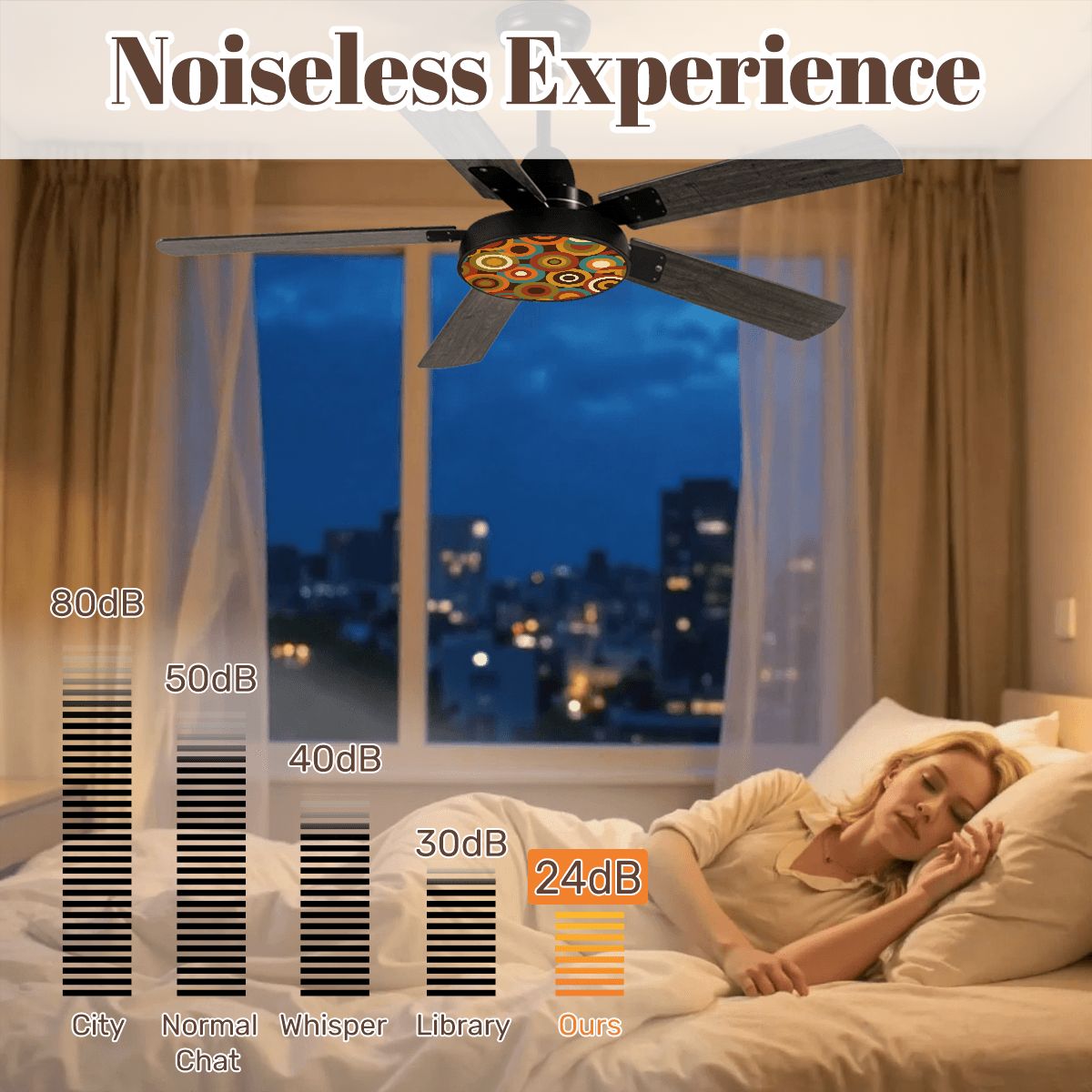 Retro Orbit 42-Inch Ceiling Fan with Light