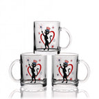 Patriotic Atomic Cat Glass Mug