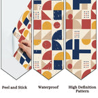 Bauhaus Geometric Peel-and-Stick Wallpaper