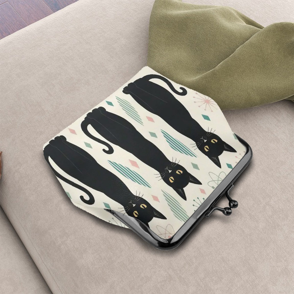 Atomic Cat Trio Kiss-Lock Coin Purse