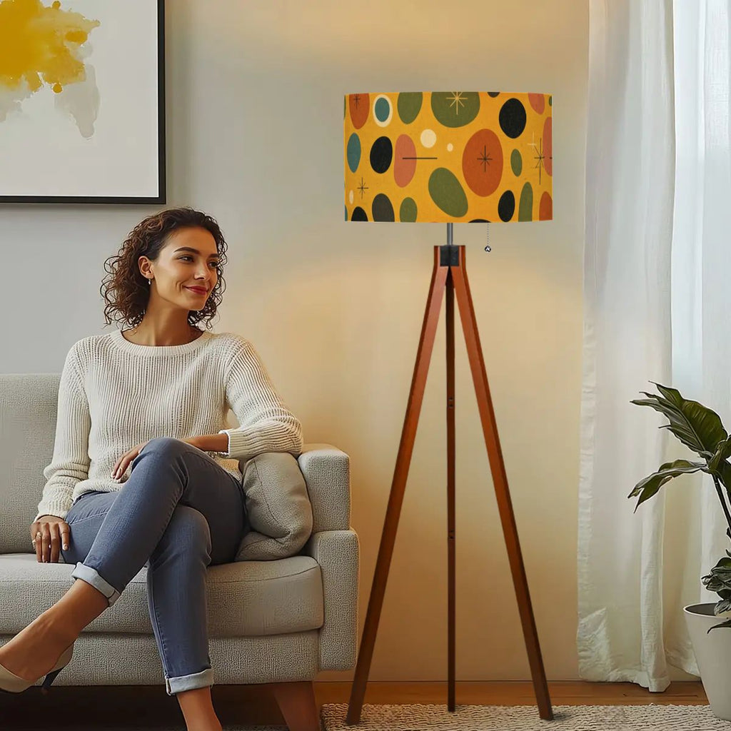 Mid-Century Modern Retro Abstract Tripod Floor Lamp