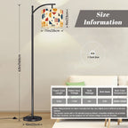 Bauhaus Color-Block Arc Floor Lamp
