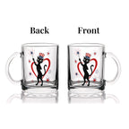 Patriotic Atomic Cat Glass Mug