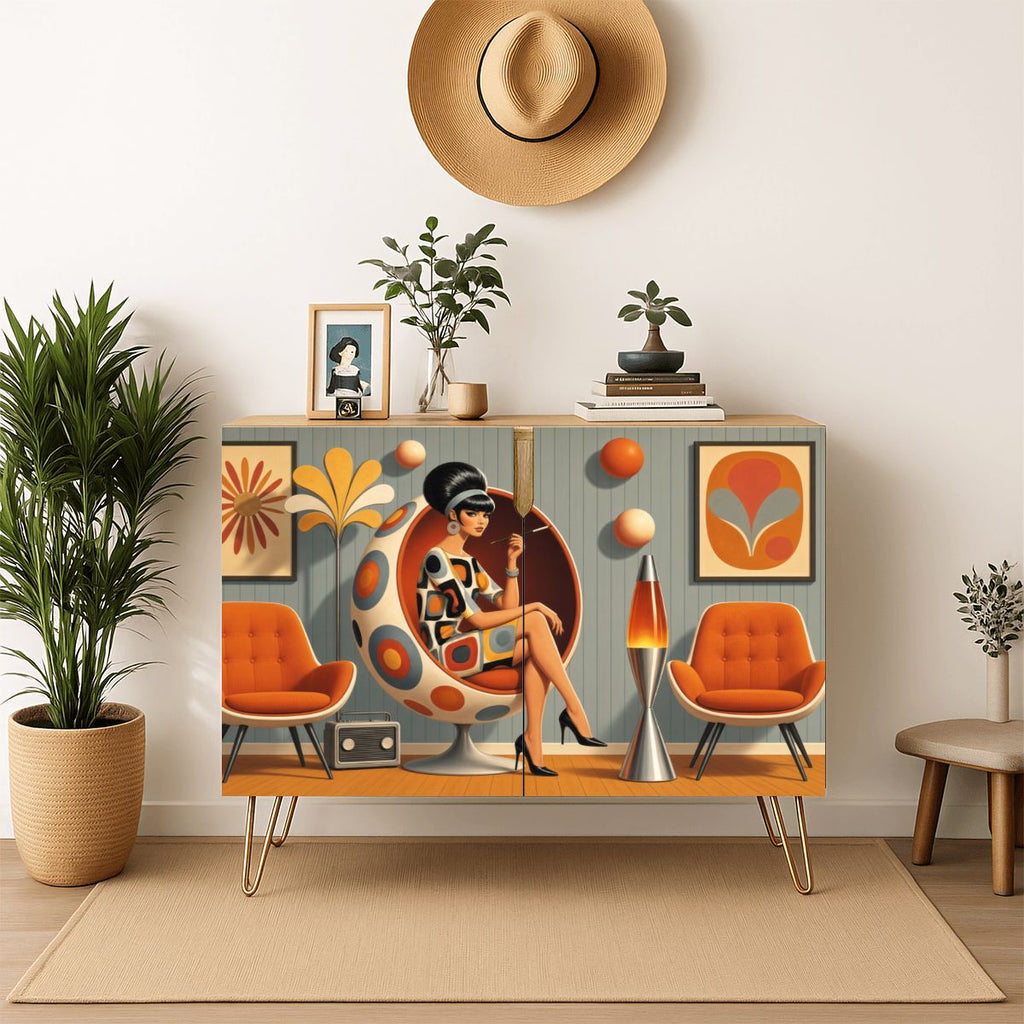 Mid-Century Lounge Storage Cabinet