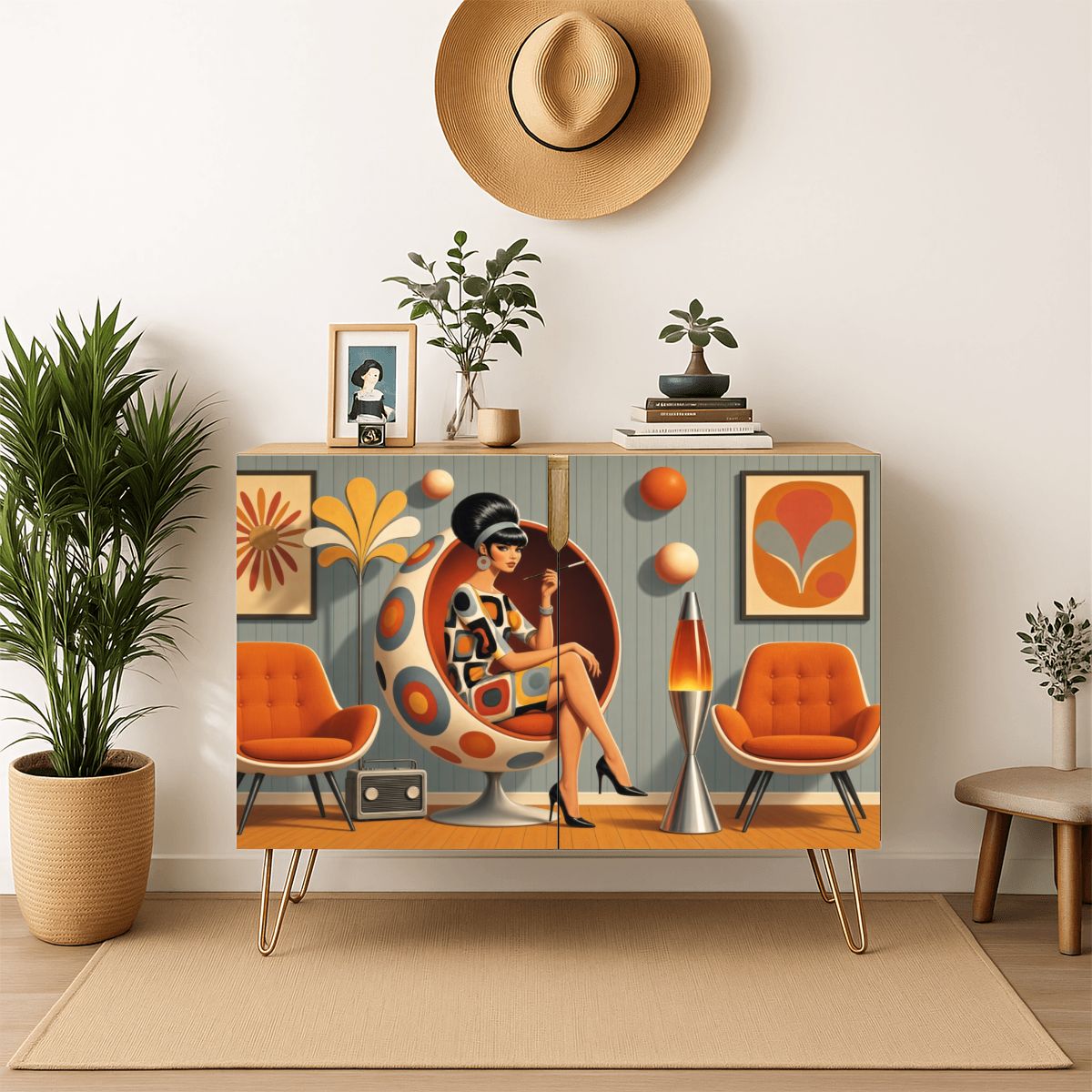 Mid-Century Lounge Storage Cabinet