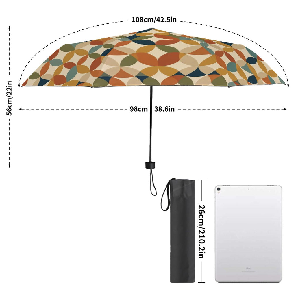 MCM-Era Interlocking Oval Print UV Protection Umbrella