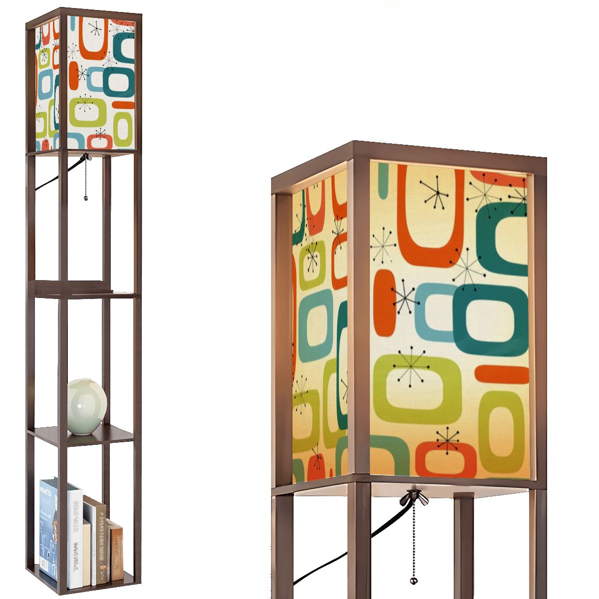 Mid-Century Modern Geometric Replacement Lampshades