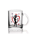 Patriotic Atomic Cat Glass Mug