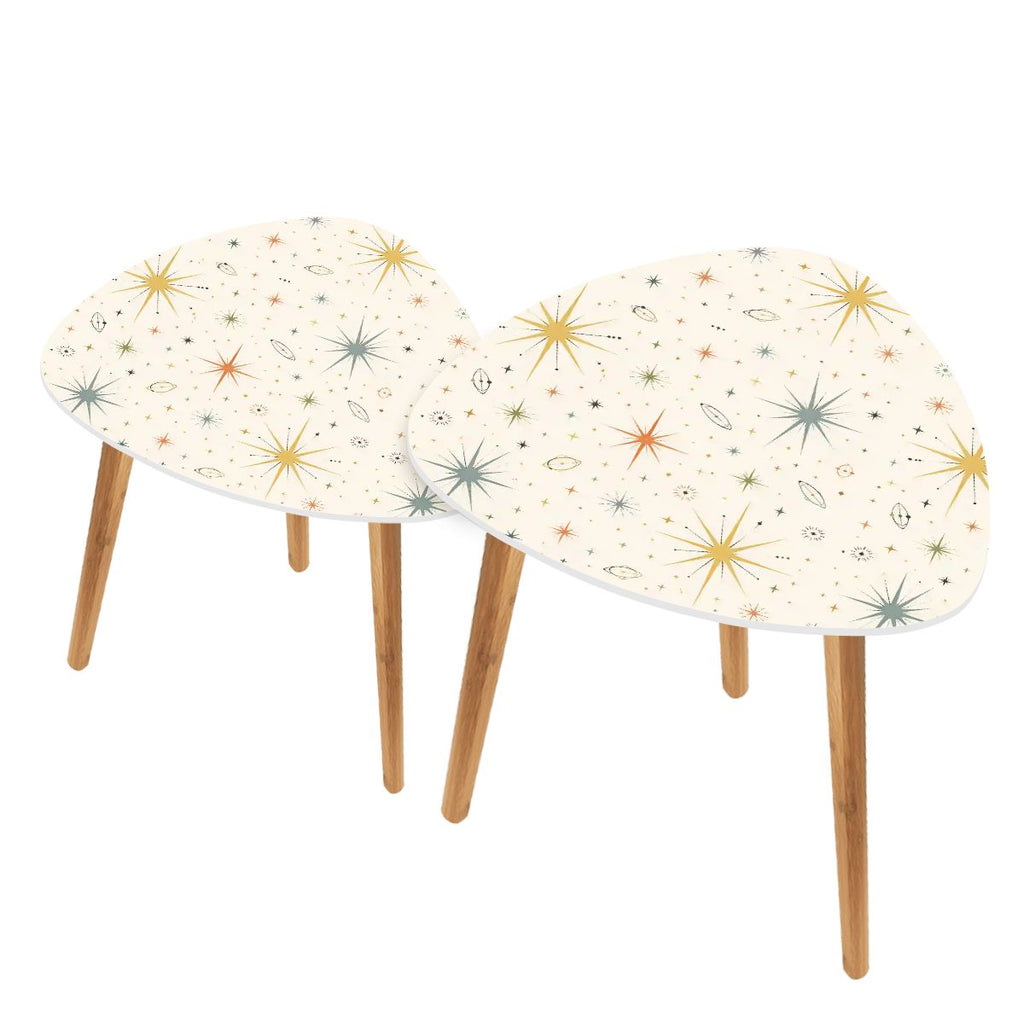 Mid-Century Modern Starburst Nesting Tables