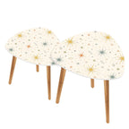 Mid-Century Modern Starburst Nesting Tables