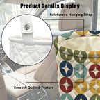 Atomic Starburst Quilted Car Trash Bin