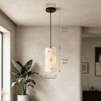 Copper Starburst Pendant Light | Mid-Century Modern Cylinder Ceiling Light