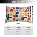 Bauhaus Geometry Lumbar Pillow Cover