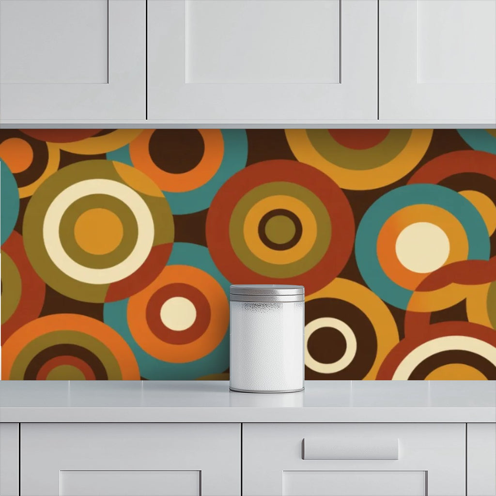 Mid-Century Modern Peel-and-Stick Wallpaper — Atomic Orbit