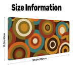 Mid-Century Modern Atomic Orbit Extended Mouse Pad