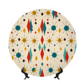 Mid-Century Geometric Ceramic Decorative Plate