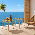 Mid-Century Modern Organic Mosaic Nesting Tables