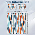 Mid-Century Modern Teardrop Geometric Duvet Cover Set