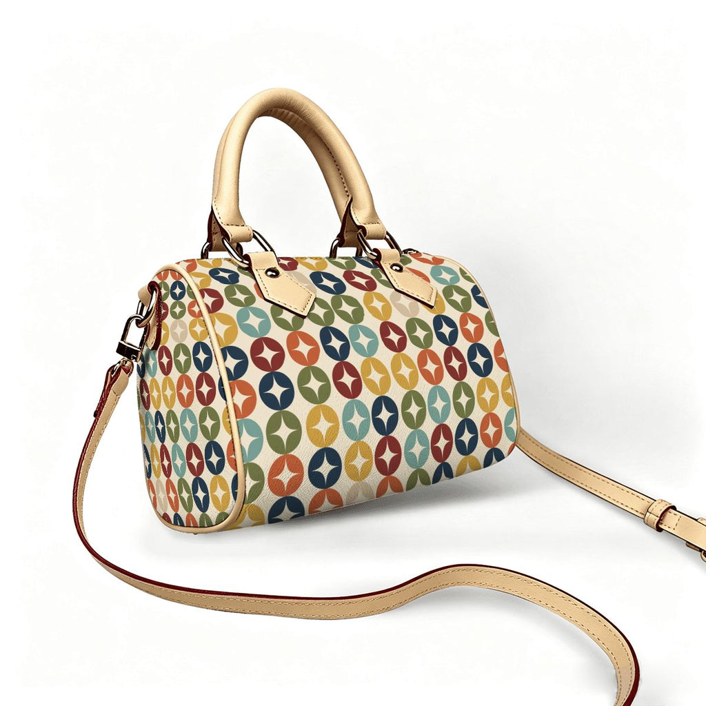 Atomic Starburst Convertible Barrel Handbag