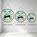 Atomic Cat Glass Window Suncatcher