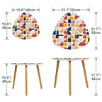 Bauhaus Geometric Nesting Coffee Table Set