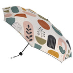 MCM-Era Abstract Botanical Print UV Protection Umbrella
