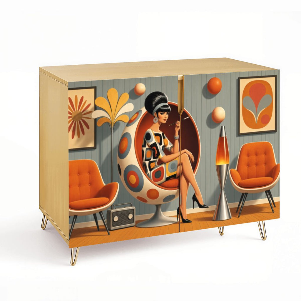 Mid-Century Lounge Storage Cabinet