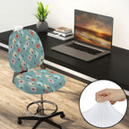 Mid-Century Modern Geometric Office Chair Cover