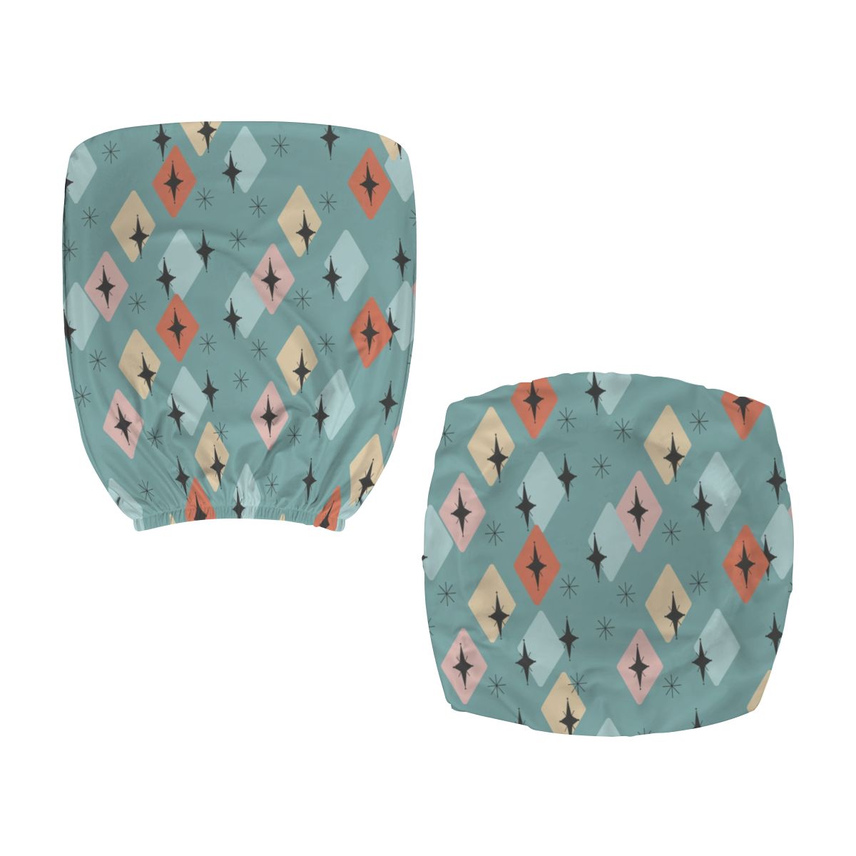 Mid-Century Modern Geometric Office Chair Cover