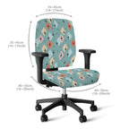 Mid-Century Modern Geometric Office Chair Cover