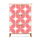 Mid-Century Modern Geometric Shoe Cabinet