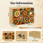 Mid-Century Modern Concentric Circle Storage Cabinet, Made in USA