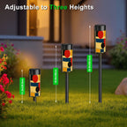 Bauhaus Color-Block Solar Garden Light Set