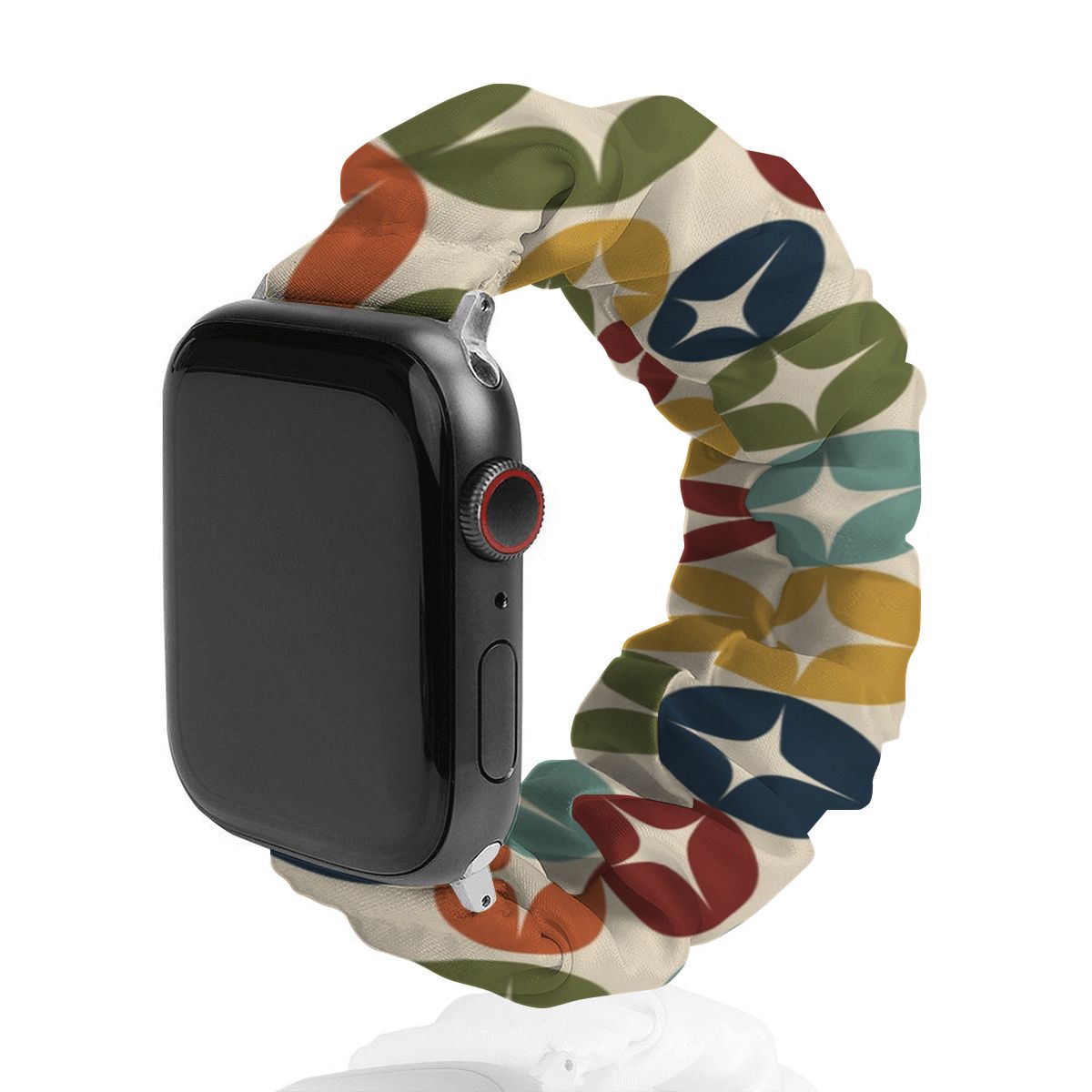 Biomorphic Camo Scrunchie Band for Apple Watch