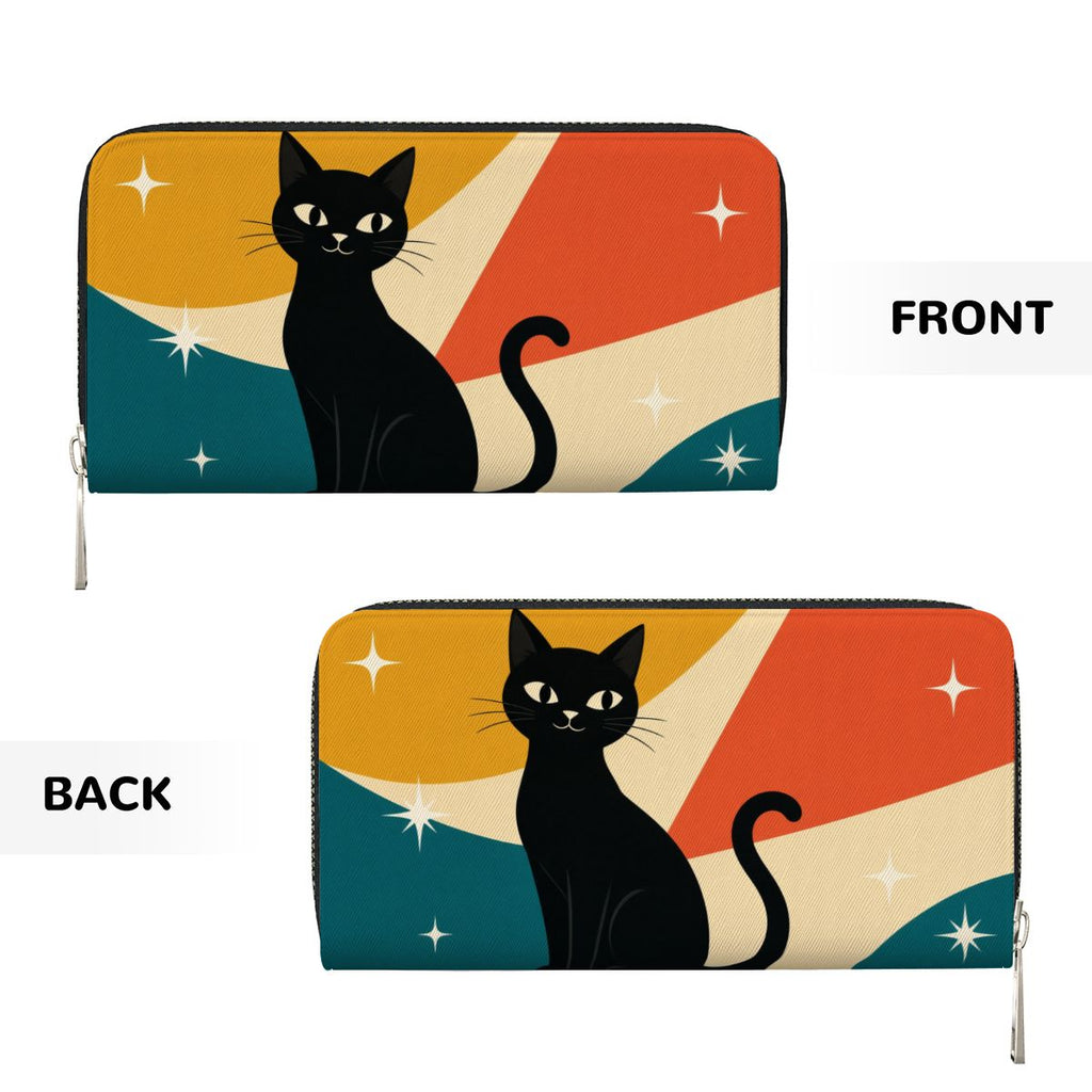 Atomic Cat Colorblock Clutch Wallet