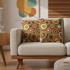 Mid-Century Modern Atomic Orbit Pillow Cover Set