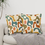 Mid-Century Modern Abstract Pillow Covers, Set of 2