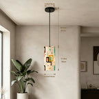 Atomic Age Pendant Light | Mid-Century Modern Cylinder Ceiling Light