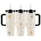 MCM-Era Atomic Starburst & Sunburst Print 40 oz Travel Tumbler