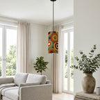 Mid-Century Modern Atomic Ring Pendant Light