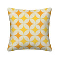 Mid-Century Mustard Geometric Corduroy Throw Pillow