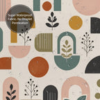 Mid-Century Modern Organic Garden Shower Curtain